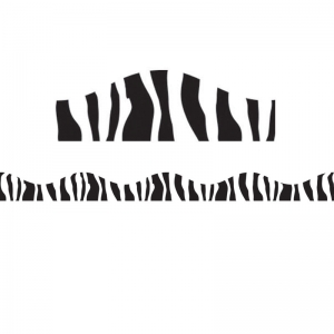 Magnetic Border Zebra Print, 12'