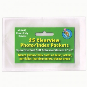 (5 Pk) Clr View Self-adhesive 25