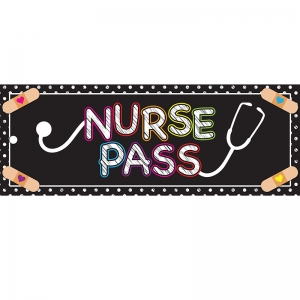 NURSE PASS 9X3.5 STETHOSCOPE 2 SIDE  LAMINATED