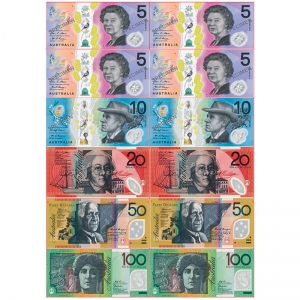 Foam Manipulatives Australian Bills, 12 Pieces