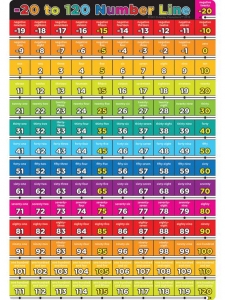 Number 20 To 120 13 X 19 Chart Smart Poly