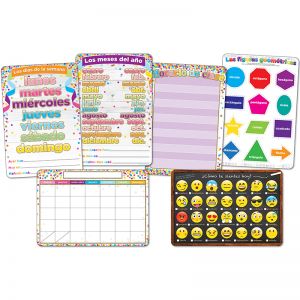 6PK SPANISH CLASSROOM CHARTS SMART POLY