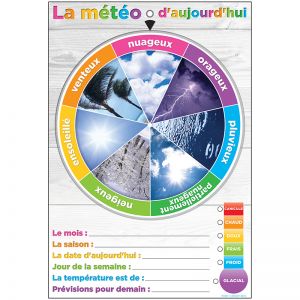 Wheel Poly Chart Weather French Dry-erase Surface