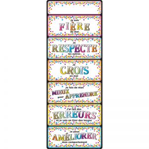 Clip Chart French Positive Behavior Dry-erase Surface