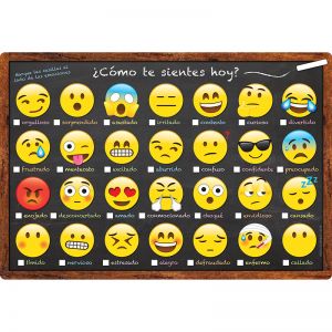 CHART SPANISH FEELINGS AND EMOTIONS DRY-ERASE SURFACE