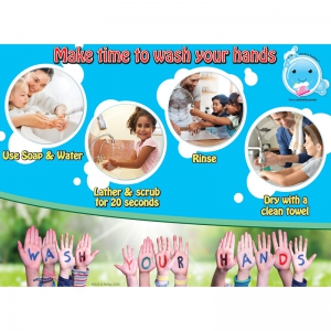 13x95 Smart Poly Make Time To Wash Postermat Pals Space Savers