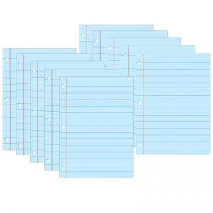 10 PK POSTERMAT BLU NOTEBOOK PAPER 