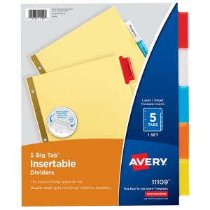 (24 Pk) Avery Worksaver Big Tab