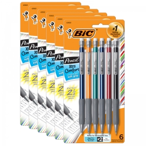 (6 PK) BIC XTRA COMFORT 6 PER PK MECHANICAL PENCILS .5MM