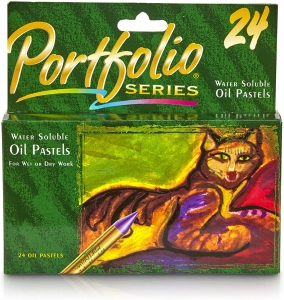 (2 BX) WATER SOLUBLE OIL PASTELS 24CT PER BX PORTFOLIO SERIES