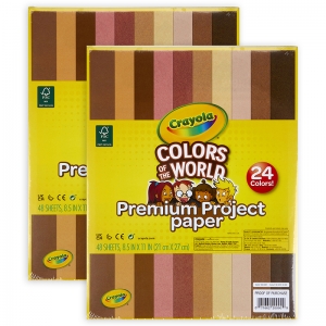 (2 PK) COLORS WORLD PROJECT PAPER 48/PK