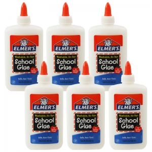 (6 EA) ELMERS SCHOOL GLUE 8OZ BOTTLE