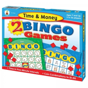 Time & Money Bingo Board Game