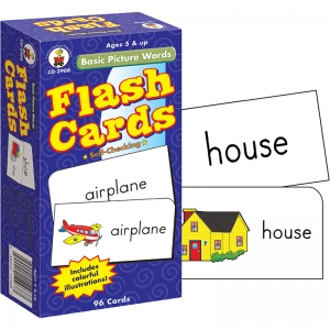 Basic Picture Words Flash Cards, Grade K-2