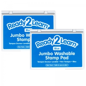 (2 EA) JUMBO WASHB STAMP PAD BLUE 