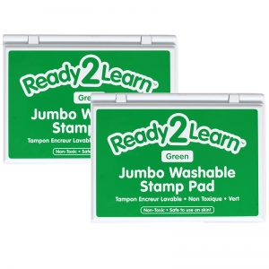 (2 EA) JUMBO WASHBL STAMP PAD GREEN 