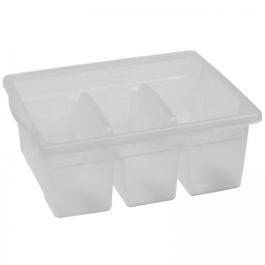 Leveled Reading Large Divided Book Tub, Clear