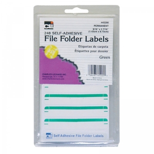 File Folder Labels Green   