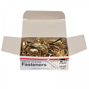 (10 Bx) Brass Paper Fasteners 1in