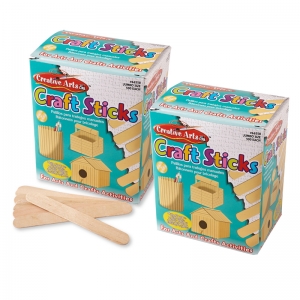 (2 BX) CRAFT STICKS JUMBO SIZE 500 PER BOX