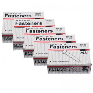 (5 BX) BRASS PAPER FASTENERS 1.5IN 100 PER BX