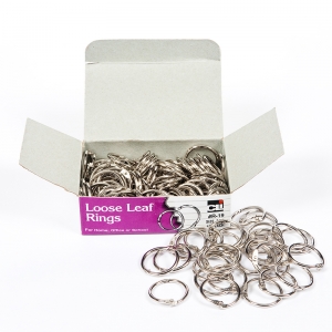 (3 BX) LOOSE LEAF RINGS 3/4IN