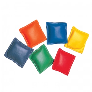 3 Inch Bean Bags Set Of 12,pack Of 12: Two Of Each In Red, Orange, Yellow, Green, Blue And Purple