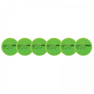 Rhino Skin 6-Inch Low Bounce Dodgeball Set, Neon Green, Set of 6