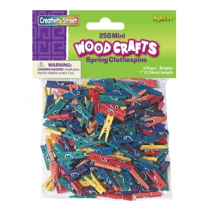 (6 Pk) Mini Spring Clothespins