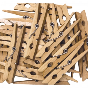 Creativity Street Spring Clothespins, Natural, Large, 2.75, 24 Pieces