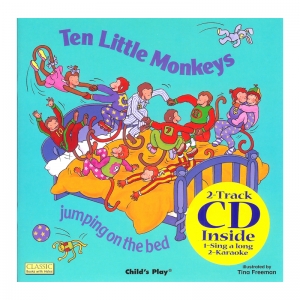 TEN LITTLE MONKEYS 8X8 BOOK WITH CD 