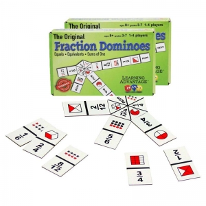 (2 EA) FRACTION DOMINOES GAME 