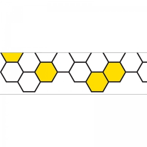 Busy Bees Honeycomb EZ Border, 48 Feet