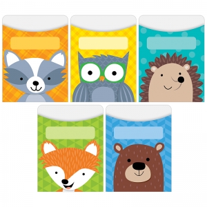 Woodland Friends Library Pockets Standard Size