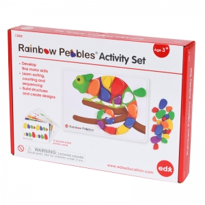 Rainbow Pebbles Activity Set - 48 Pebbles + 24 Activities