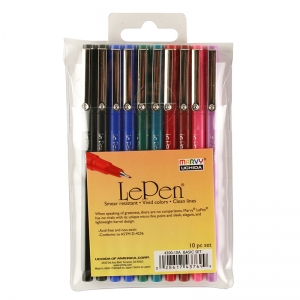 Lepen 10pc Pen Set .3mm Basic