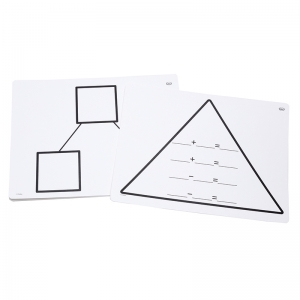 WRITE ON WIPE OFF ADDITION TRIANGL MATS