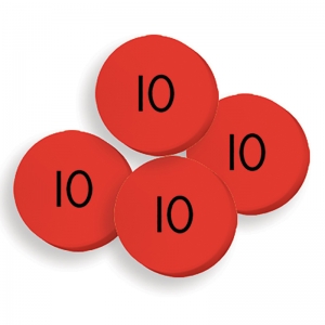 100 Tens Place Value Discs Set 