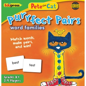 PETE THE CAT PURRFECT PAIRS WORD FAMILIES GAME