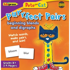 PETE THE CAT PURRFECT PAIRS GAME BEGINNING BLENDS AND DIGRAPHS