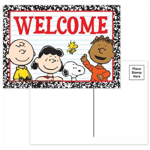 (6 Pk) Peanuts Welcome Teacher Card