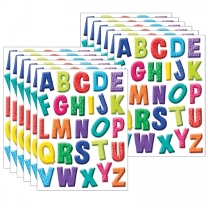 (12 EA) COLOR MY WORLD ALPHABET WIN DOW CLINGS