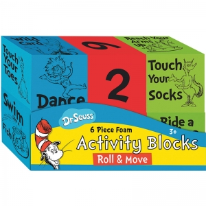 Dr Seuss Foam Activity Blcks Roll & Move Manipulatives