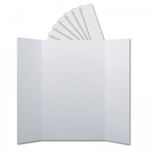 PROJECT BOARDS & HEADERS 24/SET CORRUGATED WHITE