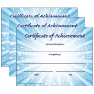 (3 PK) CERTIFICATE OF ACHIEVEMENT 