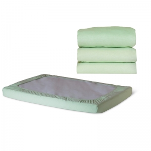 SafeFit Elastic Fitted Sheet, Compact-Size, Mint