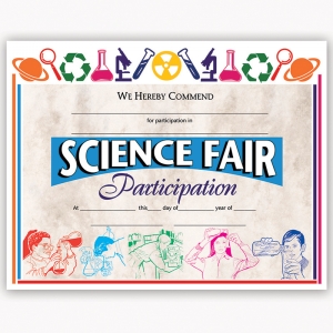 Certificates Science Fair 30/pk 8.5 X 11