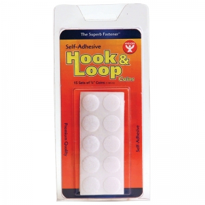 Hook And Loop - 5/8 Coins; 15 Sets