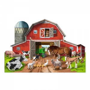 Busy Barn Yard Shaped Floor Puzzle - 32 Pieces