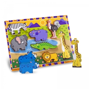 Safari Chunky Puzzle, 9" x 12", 8 Pieces